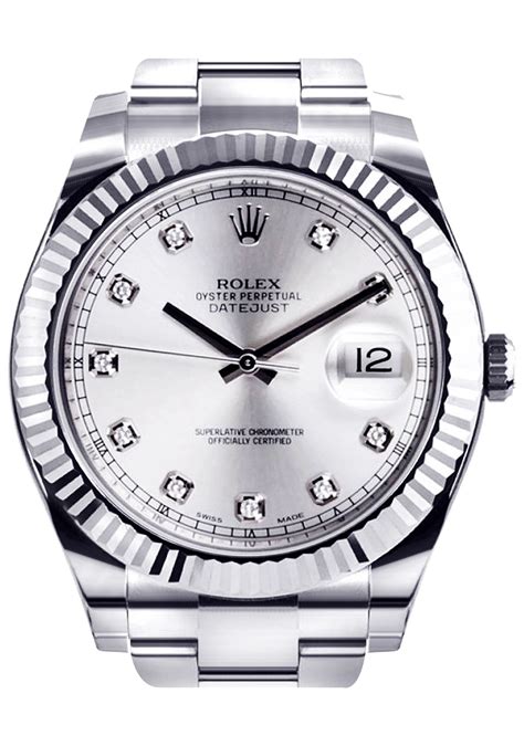 rolex datejust stainless steel white gold bezel